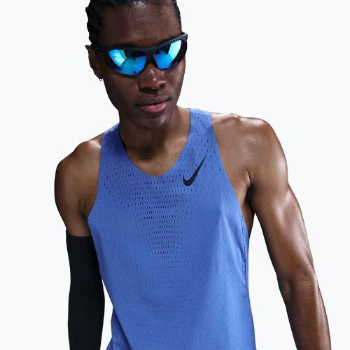 Pánské běžecké tričko Nike AeroSwift Dri-Fit ADV comet blue / black