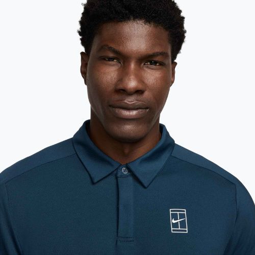 Pánské tenisové polo tričko Nike Court Dri-Fit Advantage armory navy / white / white