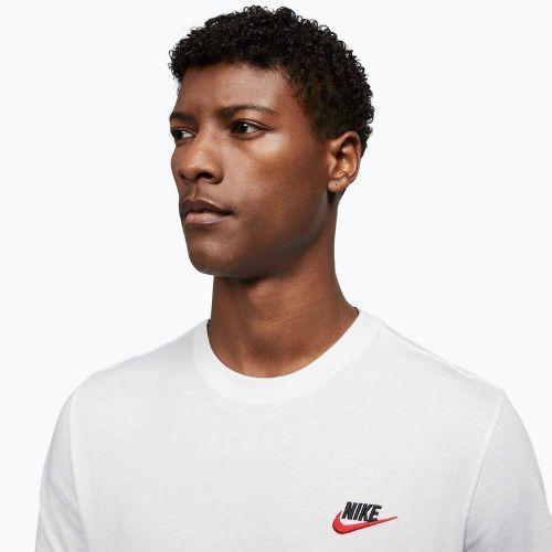 Pánské tričko Nike Sportswear Club white/black/university red