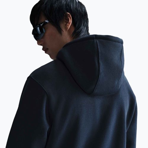Pánská mikina Nike Club Full Zip Hoodie obsidian/obsidian/white