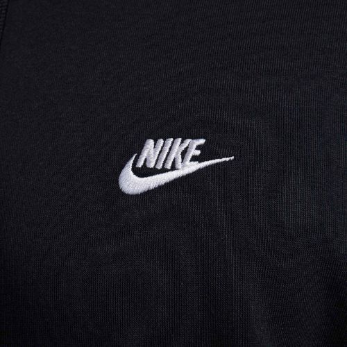 Pánská mikina Nike Club French Terry Pullover Hoodie black/black/white