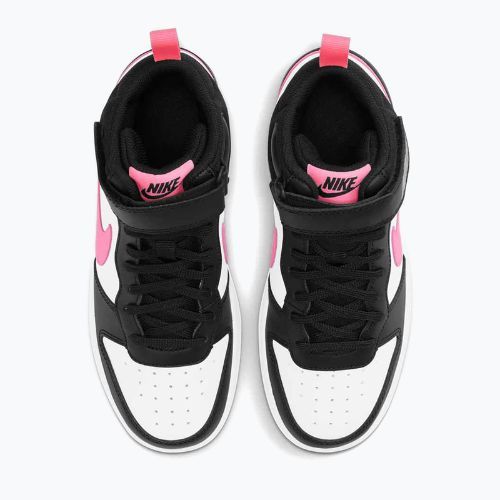 Dětské boty Nike Court Borough Mid 2 black/sunset pulse/white