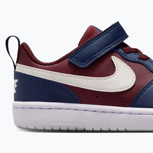 Dětské boty Nike Court Borough Low Recraft dark team red/soft pearl/midnight navy