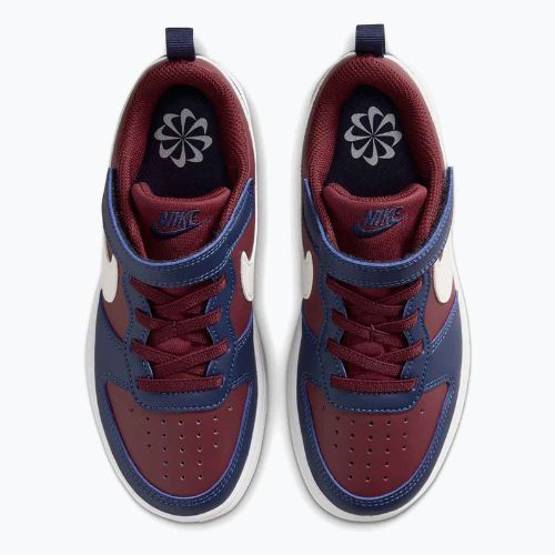 Dětské boty Nike Court Borough Low Recraft dark team red/soft pearl/midnight navy