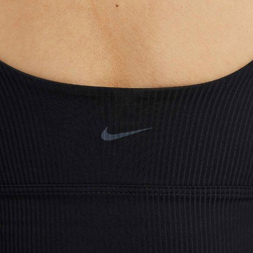 Tréninková podprsenka Nike Zenvy Rib Light Support Longline black/black