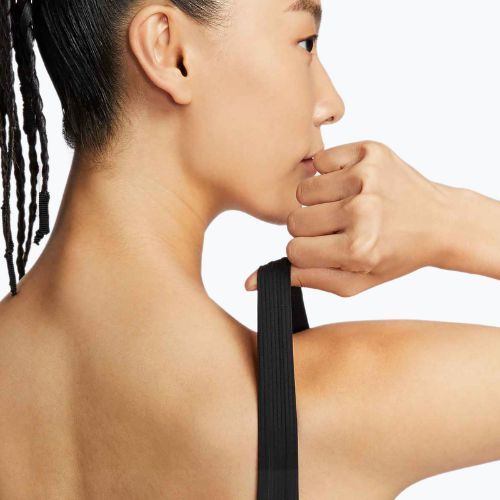 Tréninková podprsenka Nike Zenvy Rib Light Support Longline black/black