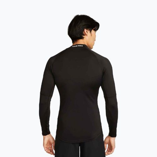 Pánské tréninkové tričko Longsleeve Nike Pro Dri-Fit Mock-Neck black/white