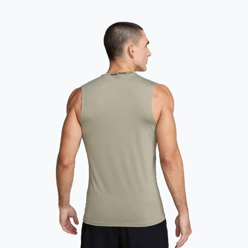 Pánské tenisové tričko Nike Pro Dri-Fit Sleeveless Top light army/black