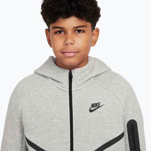 Dětská mikina Nike Sportswear Tech Fleece Full-Zip dark grey heather/black/black