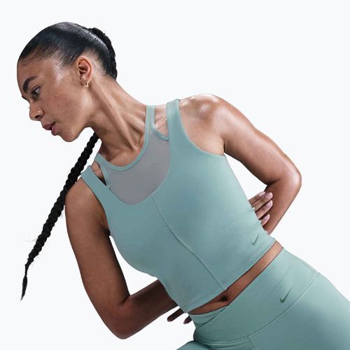 Dámský tréninkový top Nike One Fitted Dri-Fit Cropped Tank cannon/bicoastal