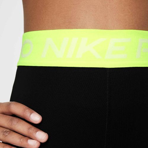 Dětské legíny Nike Pro Dri-FIT comet black/volt/white