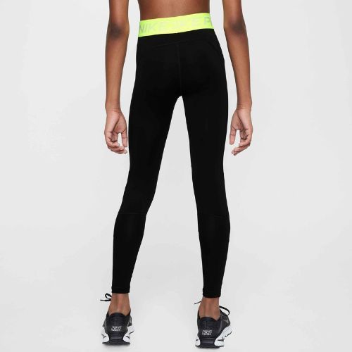 Dětské legíny Nike Pro Dri-FIT comet black/volt/white