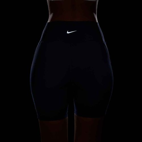 Dámské šortky Nike One High Waisted 8" Biker midnight navy