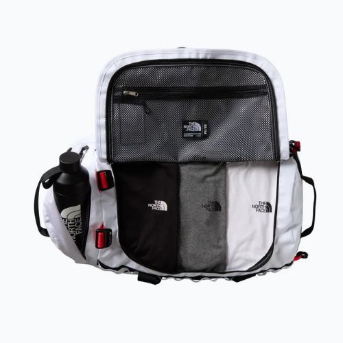 Cestovní taška The North Face Base Camp Duffel M 71 l white/black/elevation red