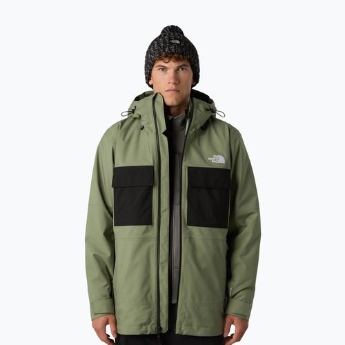 Pánská snowboardová bunda The North Face Fourbarrel Triclimate bark mist/black