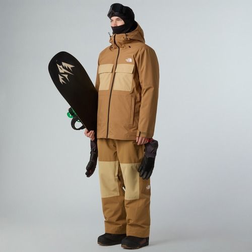 Pánská snowboardová bunda The North Face Fourbarrel Triclimate utility brown/khaki