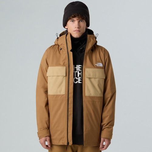 Pánská snowboardová bunda The North Face Fourbarrel Triclimate utility brown/khaki