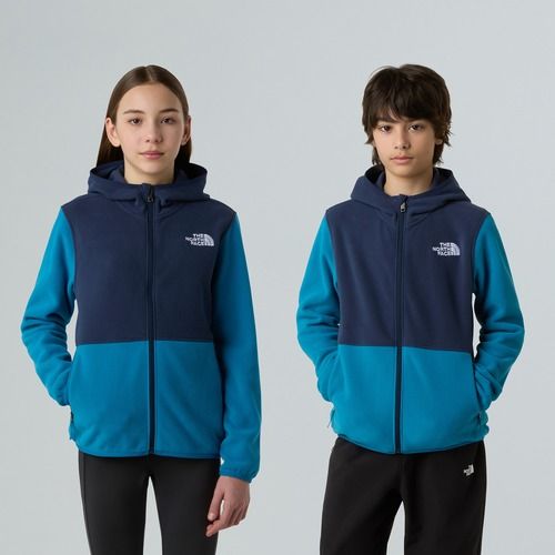 Dětská fleecová mikina The North Face Teen Glacier Full Zip Hoodie dusk blue/summit navy