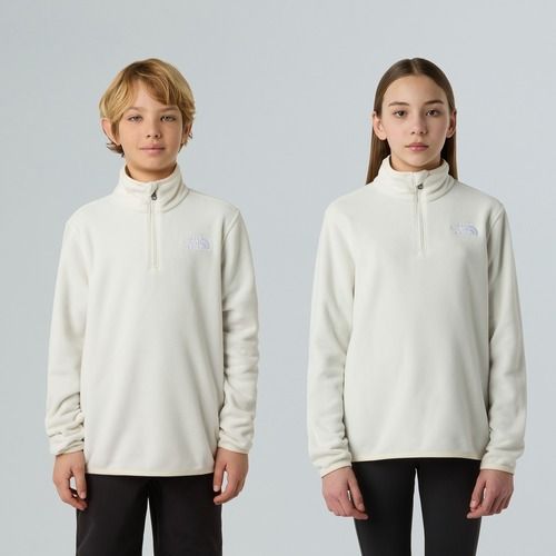 Dětská fleece mikina The North Face Teen Glacier 1/4 Zip wine dune