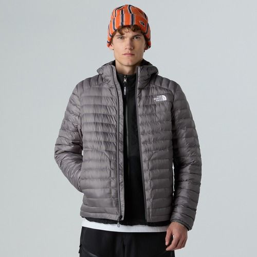 Pánská péřová bunda The North Face Huila Synthetic Hoodie smoked pearl
