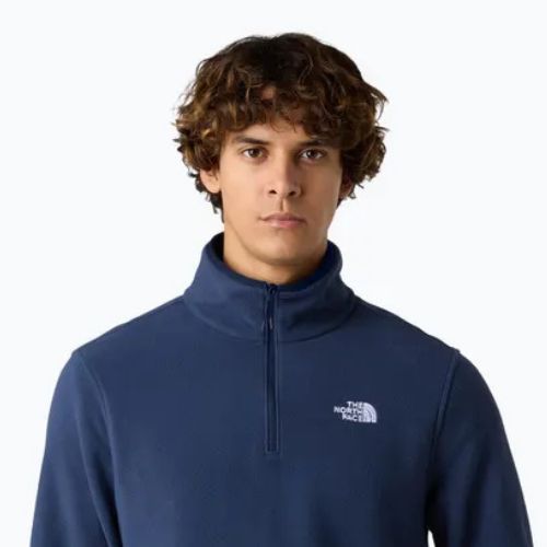 Pánská fleecová mikina The North Face Glacier Fleece 1/4 Zip summit navy
