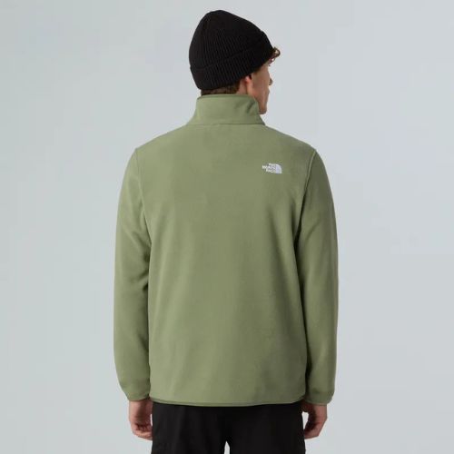 Pánská fleecová mikina The North Face Glacier Fleece 1/4 Zip shoulder mist