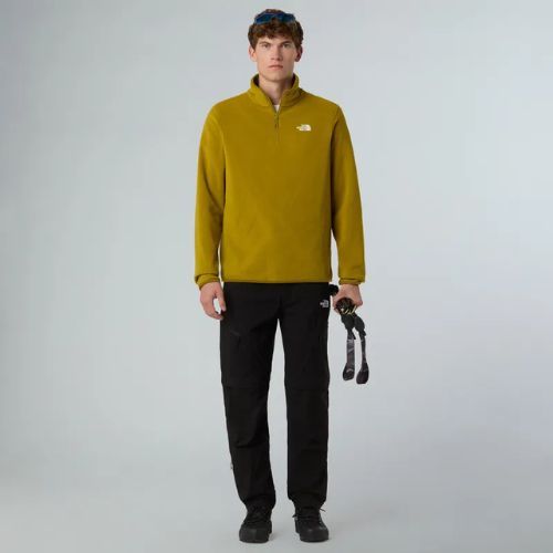 Pánská mikina The North Face Glacier Fleece 1/4 Zip deep dijon