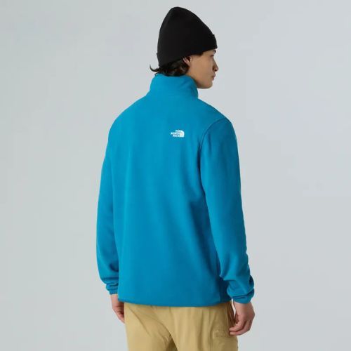 Pánská fleecová mikina The North Face Glacier Fleece 1/4 Zip dusk blue