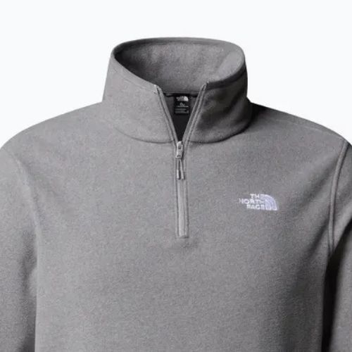 Pánská fleecová mikina The North Face Glacier Fleece 1/4 Zip mid grey heather