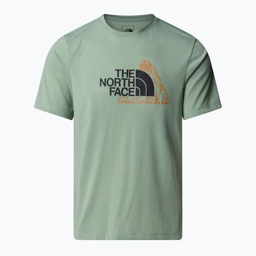 Pánské tričko The North Face Mountain Foundation Graphic state moss