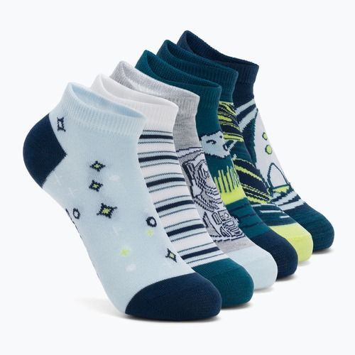 Dětské ponožky SKECHERS 1/2 Terry Low Cut 6 párů teal