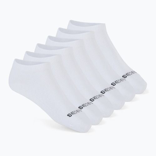Dámské ponožky SKECHERS Non Terry Low Cut 6 párů white traditional