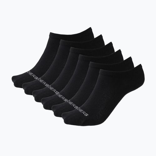 Dámské ponožky SKECHERS Non Terry Low Cut 6 párů black