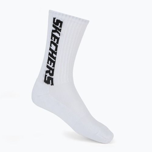 Pánské ponožky SKECHERS 1/2 Terry Crew 3 páry white/black