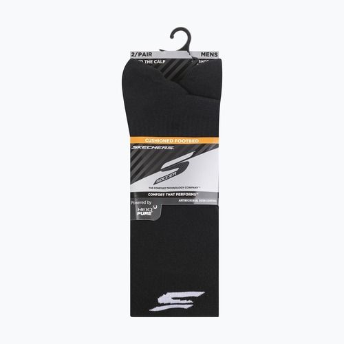 Pánské ponožky SKECHERS 1/2 Terry Over The Knee 2 páry black