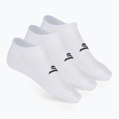 Pánské ponožky SKECHERS Microfiber Non Terry No Show 3 páry white tradiční