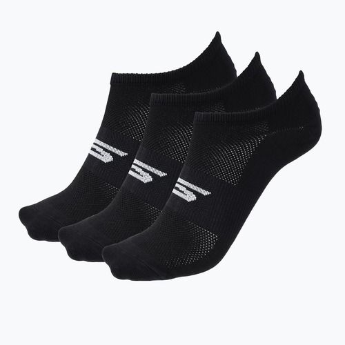 Pánské ponožky SKECHERS Microfiber Non Terry No Show 3 páry black/white