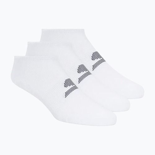 Pánské ponožky SKECHERS Microfiber Non Terry No Show 3 páry white traditional