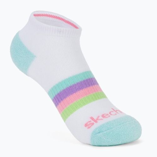 Dětské ponožky SKECHERS Heel/Toe Terry Low Cut 6 párů white/light pink