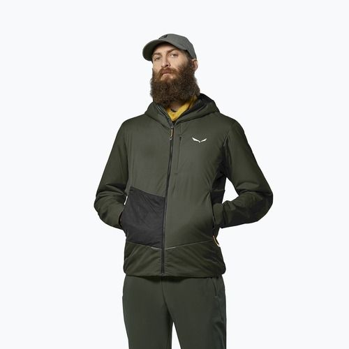 Pánská hybridní bunda Salewa Pedroc Tirol Wool Air Hybrid dark olive