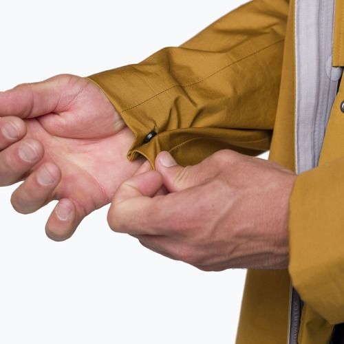 Pánská nepromokavá bunda Salewa Fanes 3L Ptx Hemp 2/1 Parka golden brown int.7020