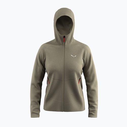 Dámská trekkingová mikina Salewa Puez Rocca Polarlite Hood quicksand