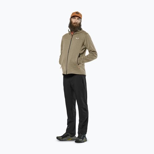 Pánská trekingová mikina Salewa Puez Rocca Polarlite Hood quicksand