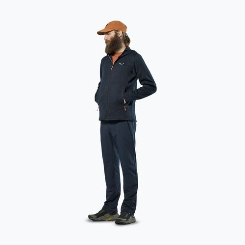 Pánská trekingová mikina Salewa Puez Rocca Polarlite Hood navy blazer