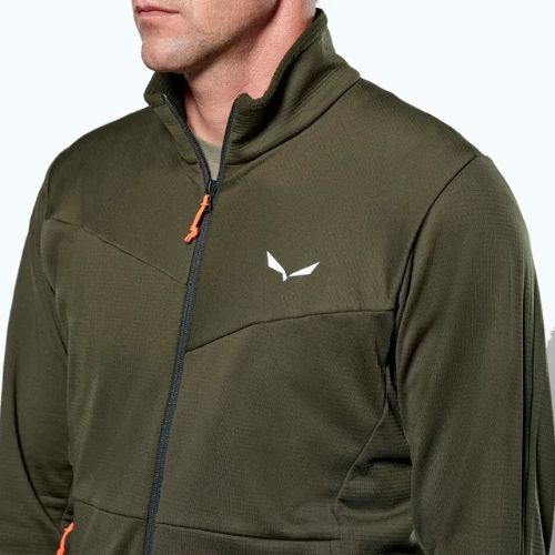 Pánská trekingová mikina Salewa Puez Cammio PL dark olive