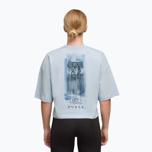 Dámské tréninkové tričko PUMA x HYROX Cropped Lifestyle Tee šedé