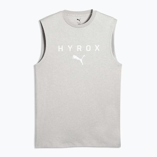 Pánská tréninková košile PUMA x HYROX Cutoff Tank šedá