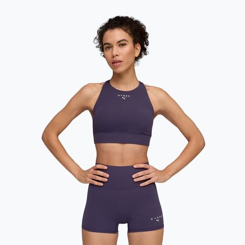 Tréninková podprsenka PUMA Hyrox Shapeluxe High Neck purple