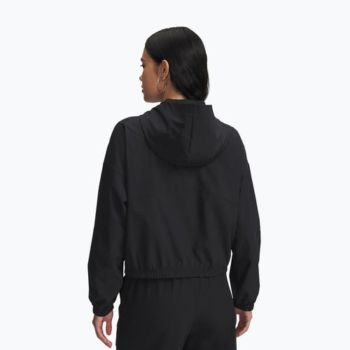 Dámská bunda Under Armour Rival Woven Hoody black/black/white