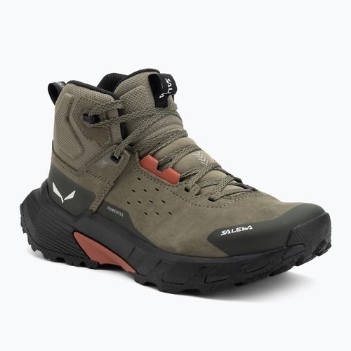 Dámské trekové boty Salewa Pedroc 2 Leather Mid PTX faded green/dark olive